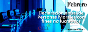 Declaración Anual de Personas Morales con Fines No Lucrativos